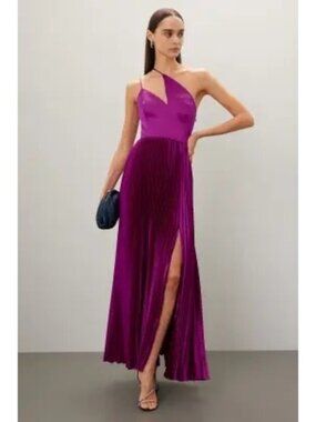 R-6. AMUR Khari One Shoulder Gown US 10